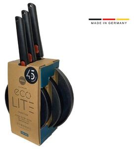 Σετ αντικολλητικά Τηγάνια Woll Eco Lite QXR από ανακυκλώμενο αλουμίνιο με διαμέτρους 20cm 24cm και 28cm - 3 τεμάχια