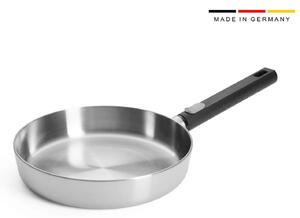 Τηγάνι Woll Logic Steel από ανοξείδωτο ατσάλι, με αποσπώμενη λαβή και διάμετρο 24cm
