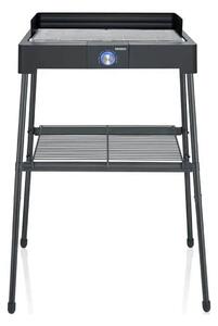 Ηλεκτρική Ψησταριά Σχάρας Severin 8566 με ισχύ 2200W, ρυθμιζόμενο θερμοστάτη, αφαιρούμενη βάση και διαστάσεις 56x54x98.5cm - Black