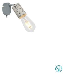 Απλίκα Globo Lighting Edmund 54011-1 Γκρι