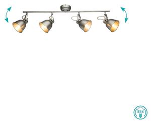 Φωτιστικό Οροφής Globo Lighting Hernan 54651-4 Νίκελ Αντικέ