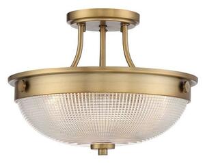 Πλαφονιέρα Φωτιστικό Οροφής 2xE27 60W IP20 Ασημί Mantle Elstead Lighting QZ-MANTLE-SF-WS Ορείχαλκος