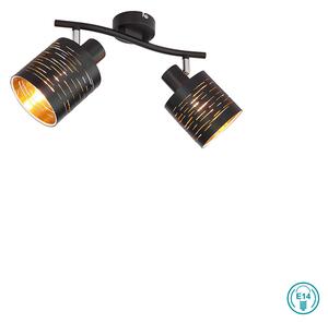 Φωτιστικό Οροφής Globo Lighting Tunno 15342-2 Μαύρο