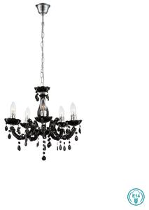 Πολυέλαιος Ακρυλικός Globo Lighting Cuimbra II 63110-5 Μαύρος