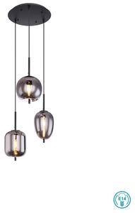 Κρεμαστό Φωτιστικό Globo Lighting Blacky 15345-3 Μαύρο