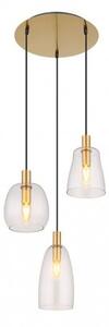 Κρεμαστό Φωτιστικό Οροφής 3xE14 Garri Globo Lighting 15789-3HM Διάφανο