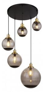 Κρεμαστό Φωτιστικό Οροφής 5xE27 Μαύρο Potter 15860-5H Globo Lighting 15860-5H Μαύρο