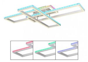 Πλαφονιέρα Φωτιστικό Οροφής LED RGB 50W Ασημί Salmos 67209-60D Globo Lighting 67209-60D Ασημί
