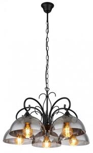 Κρεμαστό Φωτιστικό Οροφής 5xΕ27 Μαύρο Cottage 69061-5H Globo Lighting 69061-5H Μαύρο