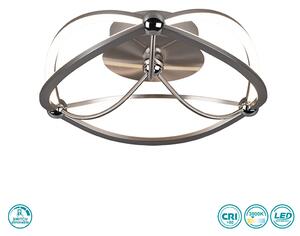 Φωτιστικό Οροφής Trio Lighting Charivari 621210107 Νίκελ Ματ