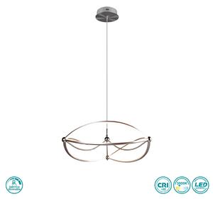 Φωτιστικό Κρεμαστό Trio Lighting Charivari 321210107 Νίκελ Ματ