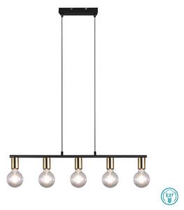 Φωτιστικό Κρεμαστό Ράγα RL Lighting Vannes R30185008 Οξυντέ-Μαύρο Ματ