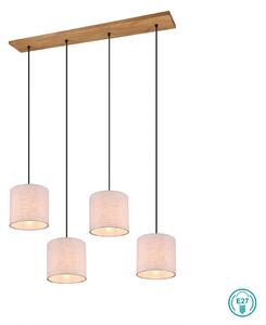 Φωτιστικό Κρεμαστό Ράγα Retro Trio Lighting Elmau 302100430 Ξύλο