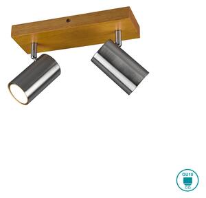 Φωτιστικό Οροφής Ράγα Σποτ Retro Trio Lighting Marley 812400207 Νίκελ Ματ