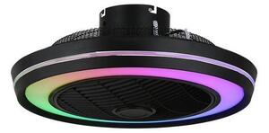 Ανεμιστήρας Πλαφονιέρα Οροφής Μαύρος Rgb Φ51 Dc 20W 300-25045 Eurolamp 300-25045 Μαύρο