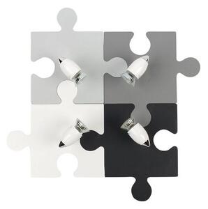 Απλίκα παιδικό φωτιστικό Puzzle τετράφωτο Nowodvorski 9728 Γκρι