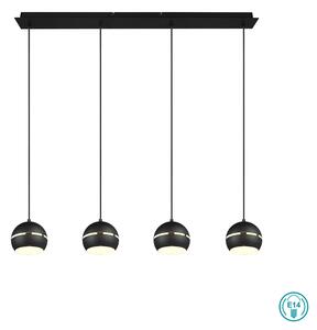 Φωτιστικό Κρεμαστό Ράγα Trio Lighting Fletcher 313300432 Μαύρο Ματ