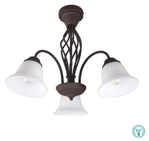 Φωτιστικό Ημιοροφής Trio Lighting Rustica 601000324 Σκουριά Χαλκού