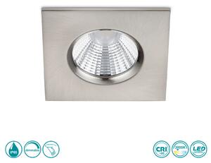 Φωτιστικό Σποτ Χωνευτό Trio Lighting Zagros 650610107 Νίκελ Ματ (IP65)