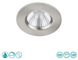 Φωτιστικό Σποτ Χωνευτό Trio Lighting Zagros 650710107 Νίκελ Ματ (IP65)