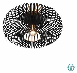 Φωτιστικό Οροφής Vintage Trio Lighting Johann 606900132 Μαύρο Ματ