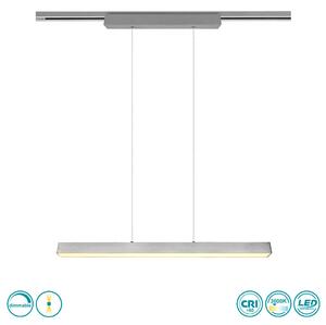 Κρεμαστό Ράγας DUOline Trio Lighting Paros 73043107 Νίκελ Ματ