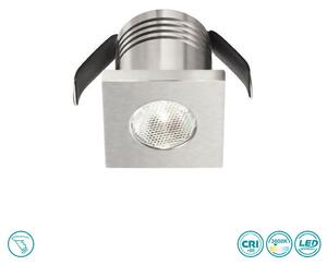 Φωτιστικό Σποτ Χωνευτό Gea Luce Glam GFA902C Νίκελ (3000K)