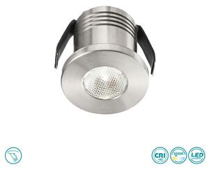 Φωτιστικό Σποτ Χωνευτό Gea Luce Glam GFA900C Νίκελ (3000K)