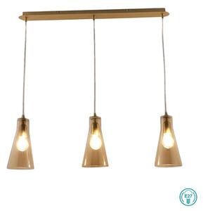 Φωτιστικό Κρεμαστό Ράγα Fabas Luce Dafne 3596-47-125 Μελί