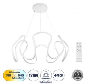 Κρεμαστό Φωτιστικό Οροφής LED 120W 13440lm TARANTULA Globostar 61395 Λευκό