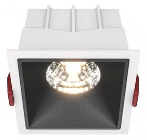 Χωνευτό Σποτ Οροφής Alfa LED 15W 3000K Μαύρο-Λευκό DL043-01-15W3K-SQ-WB MAYTONI DL043-01-15W3K-SQ-WB Ασπρόμαυρο