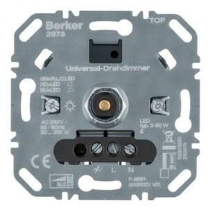 Ρυθμιστής Φωτισμού Dimmer UNIVERSAL 210W/LED 60W Berker 2973 Hager 2973