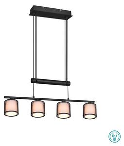 Φωτιστικό Κρεμαστό Trio Lighting Burton 311400432 Μαύρο - Λευκό