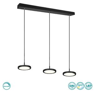 Φωτιστικό Κρεμαστό Trio Lighting Tray 340910332 Μαύρο Ματ (3000K)