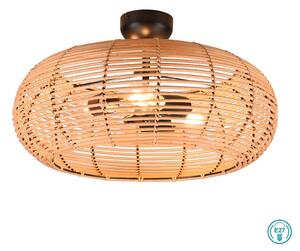 Φωτιστικό Οροφής Vintage Industrial Trio Lighting Inga 612200336 Φυσικό Rattan