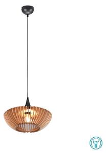 Φωτιστικό Κρεμαστό Vintage Industrial Trio Lighting Colino 315900142 Φυσικό Ξύλο