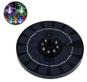 Ηλιακό Συντριβάνι IP68 LED 3W RGB Φ18 Plastic Μαύρο 71533 Globostar 71533 Μαύρο