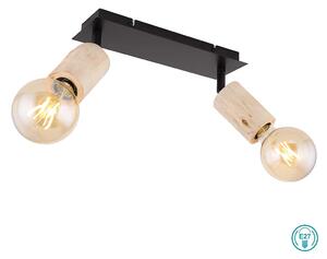 Σποτ Globo Lighting Joseba 54032-2 Μαύρο-Ξύλο