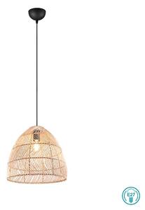 Φωτιστικό Κρεμαστό Vintage Industrial RL Lighting Rike R31131036 Φυσικό Χρώμα Rattan