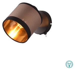 Σποτ RL Lighting Davos R81551741 Μαύρο με Τοπέ καπέλο