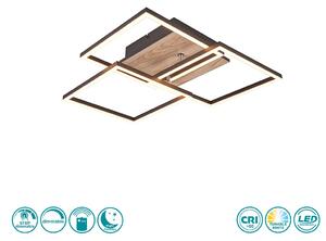 Φωτιστικό Οροφής RL Lighting Mobile R62883135 Μαύρο Ματ και Ξύλο MDF