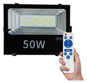 Ηλιακός Προβολέας LED SMD 50W 6000K IP65 Μαύρος 6433 Spotlight 6433 Μαύρο