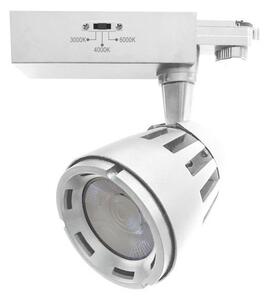 Σποτ Ράγας LED COB CCT 30W 3 Φάσεις 3000K-6000K Φ11 Epistar Spotlight 6563 Λευκό