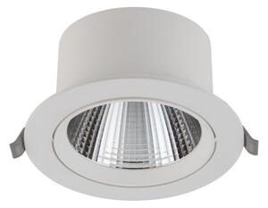 Χωνευτό Φωτιστικό Οροφής Downlight LED 15W Λευκό-Ασημί 3000Κ Egina 10555 Nowodvorski 10555 Λευκό-Ασημί