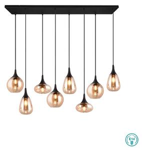 Φωτιστικό Ράγα Trio Lighting Lumina 317000813 Μελί με Μαύρο Ματ