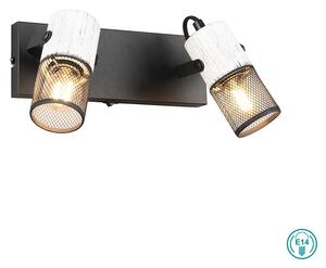 Φωτιστικό Σποτ Trio Lighting TOSH 804370234 Μαύρο Ματ (Black Mat) και Λευκό Ματ (White Mat)