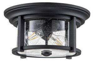 Πλαφονιέρα Φωτιστικό Οροφής 2xE27 60W IP44 Merrill Elstead Lighting FE-MERRILL-F-BLK Μαύρο