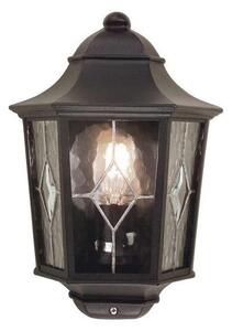 Απλίκα Φωτιστικό Τοίχου E27 60W IP44 Μαύρο Norfolk NR7-2-BLK Elstead Lighting NR7-2-BLK Μαύρο