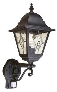 Απλίκα Φωτιστικό Τοίχου PIR E27 60W IP44 Μαύρο Norfolk NR1-PIR-BLK Elstead Lighting NR1-PIR-BLACK Μαύρο