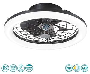 Ανεμιστήρας Οροφής Intec Led-Etesia-B-Fan 8031414899012 Μαύρος με Φως